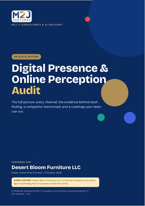 Sample Digital Presence Audit report cover